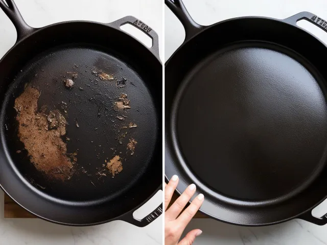 Cast Iron Pan Cleaning Hack (No Soap, No Scrub)