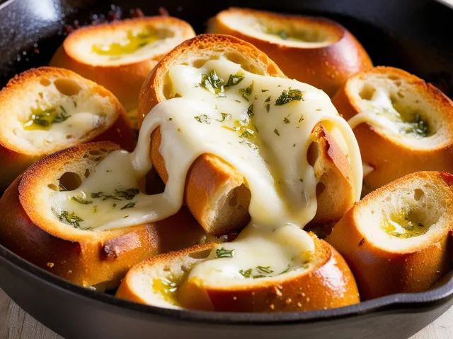 Cheesy Garlic Bread in a Pan (No Oven Needed)