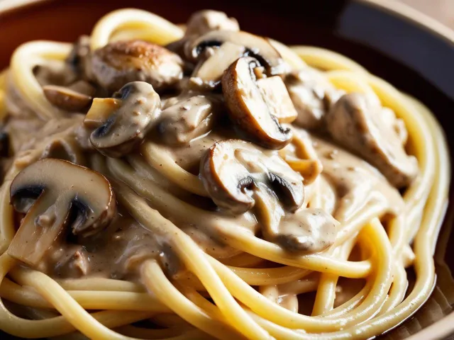 One-Pan Creamy Garlic Mushroom Pasta (No Cream)