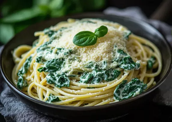 One-Pot Creamy Spinach Garlic Orzo (15-Minute Wonder)
