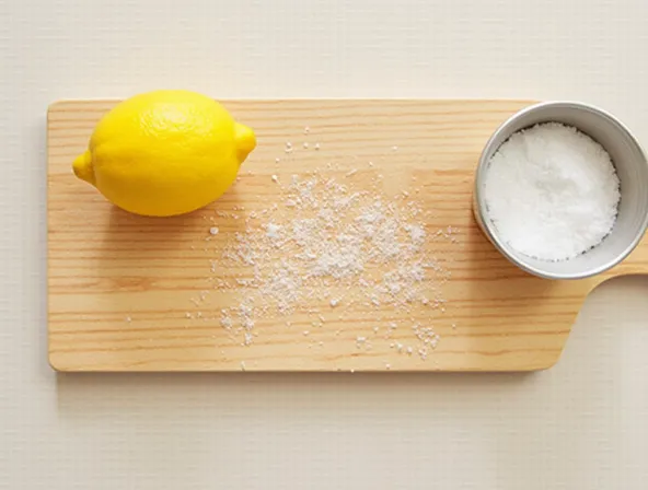 How to Clean Wooden Cutting Boards with Salt & Lemon