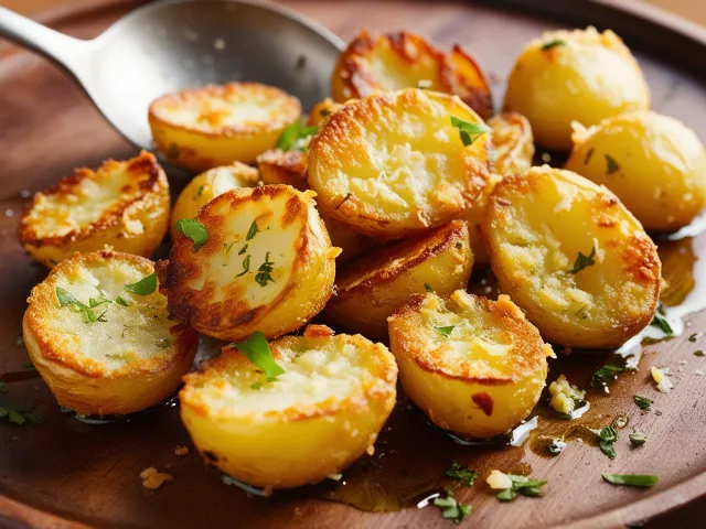 Crispy Garlic Parmesan Potatoes (Pan-Fried Perfection)
